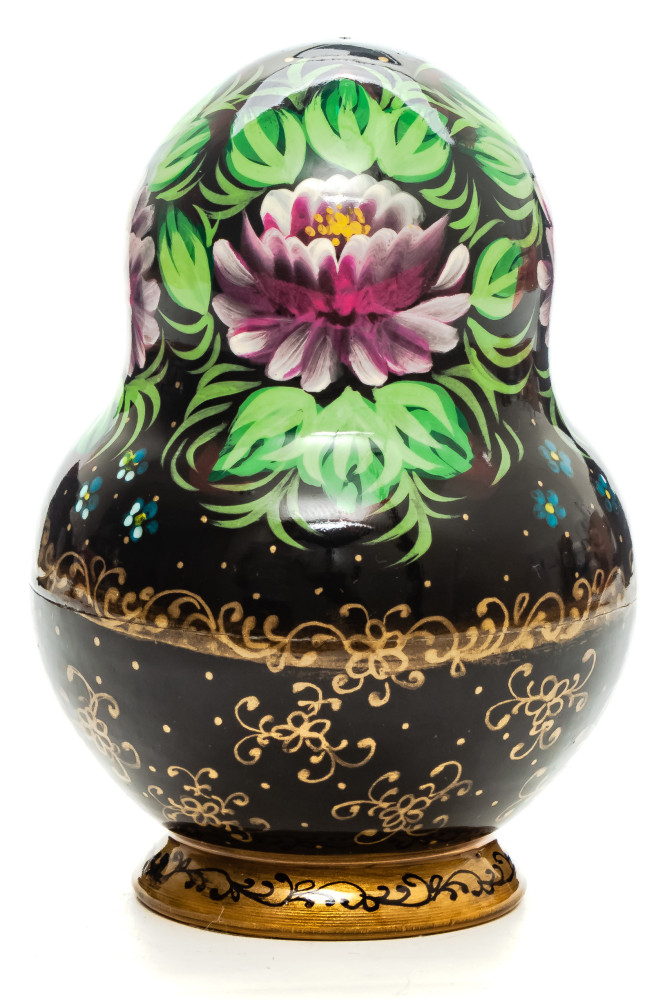 140 mm Summer Flowers hand painted Russian Matryoshka Doll 10 pcs (by Summer Shine)