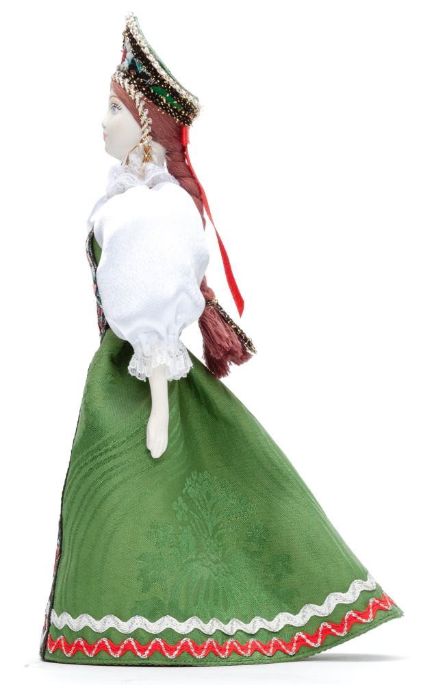 270 mm Russian Girl Doll in a Traditional Dress Porcelain Statue (by Le Russe)