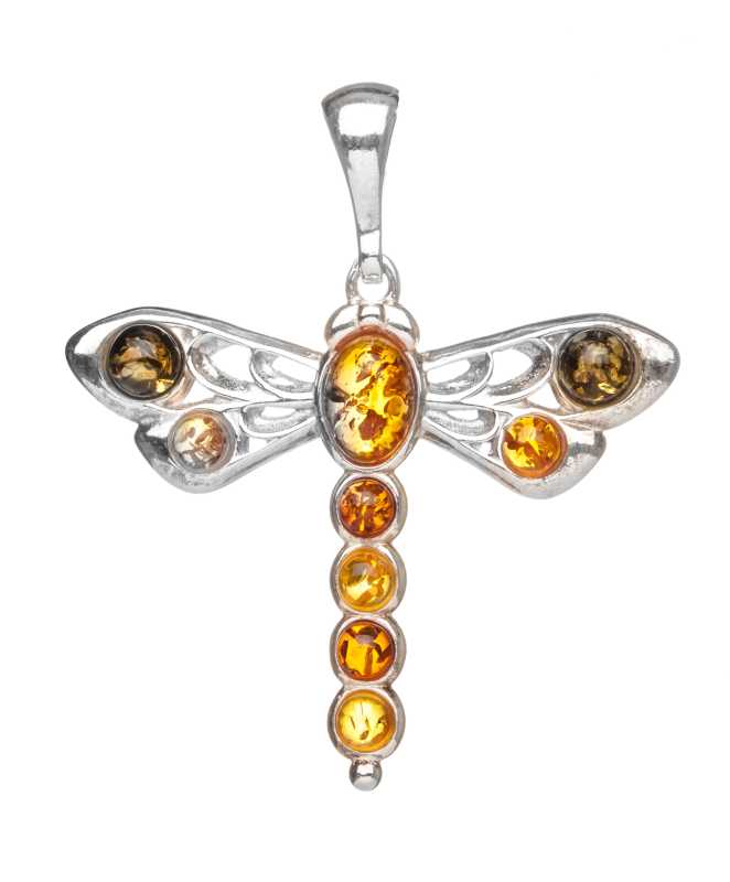 3 g Dragonfly Baltic Amber Pendant