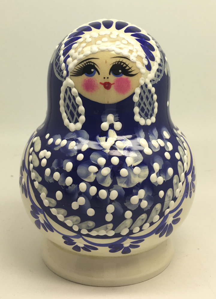 Gzhel Matryoshka Doll