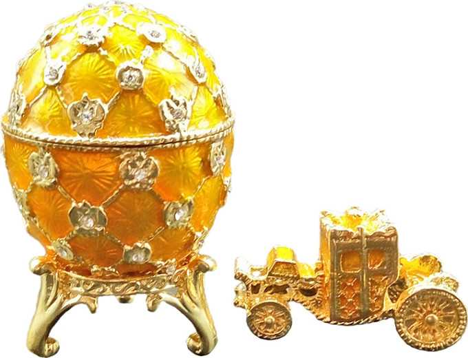 62 mm Imperial Coach and Black Imperial Coronation Easter Egg