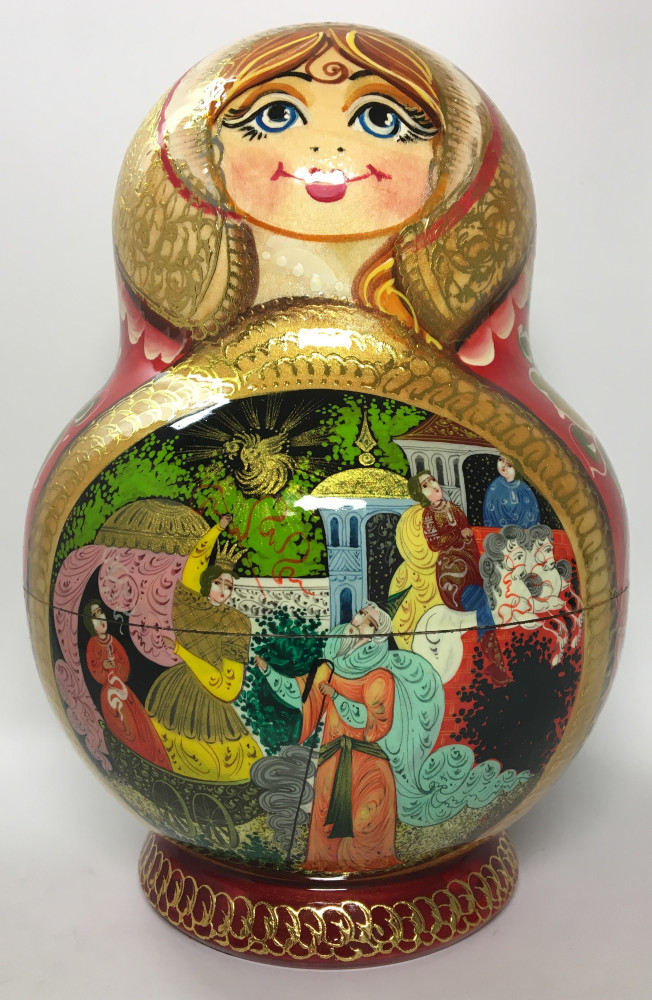 Shop Exclusive Nesting Dolls 230 mm Firebird Fairytale Hand painted Matryoshka doll 20 pcs round shape (by Valery Studio) online at Skazka.site | Eligible for fast shipping and free returns. 230 mm Firebird Fairytale Hand painted Matryoshka doll 20 pcs round shape (by Valery Studio)