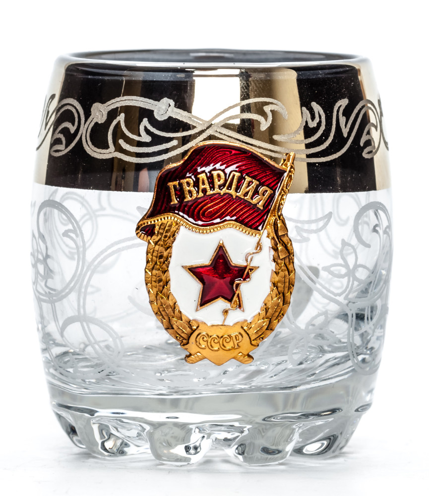 80 ml USSR Guards Crystall Glass Shot Glass