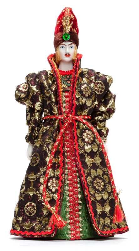 270 mm Ivan Tsarevitch Doll in a Russian Traditional Dress Porcelain Statue (by Le Russe)