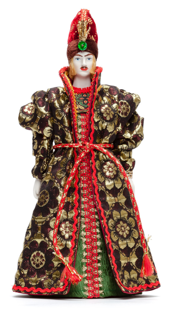 270 mm Ivan Tsarevitch Doll in a Russian Traditional Dress Porcelain Statue (by Le Russe)