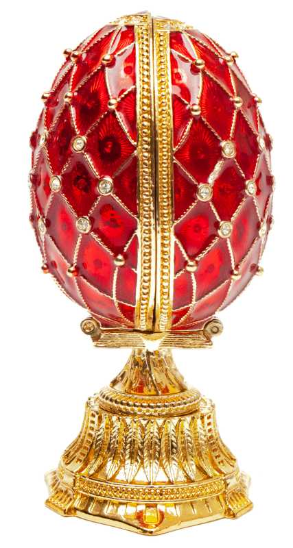 90 mm Red Lattice Saint Basil Cathedral Easter Egg