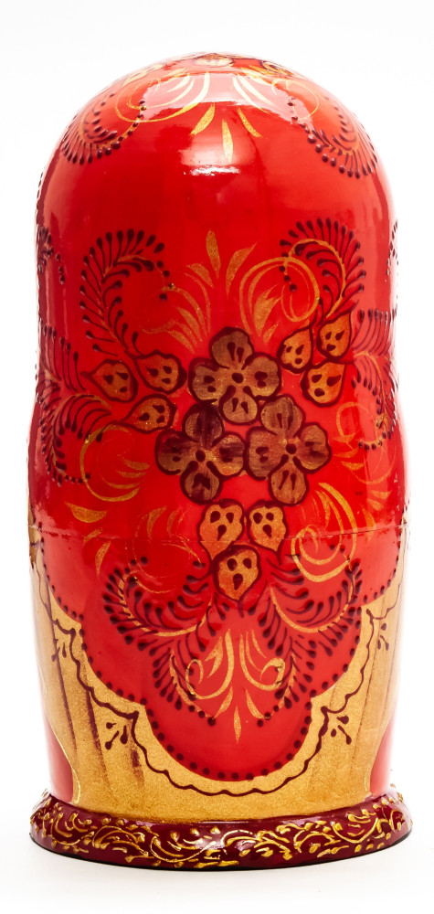 170 mm Snowmaiden Princess handpainted Wooden Matryoshka Doll 5 pcs (by Sheherazade)