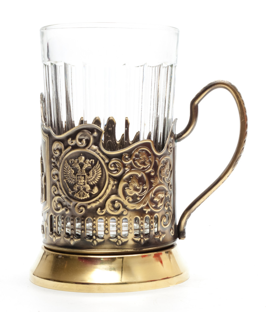 Moscow Cathedral of Christ the Saviour Brass Tea Glass Holder (by Kolchugino)