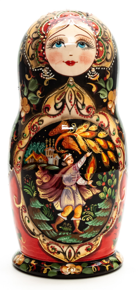 Shop Exclusive Nesting Dolls 180 mm Firebird hand painted wooden Matryoshka doll 5 pcs (by A Studio) online at Skazka.site | Eligible for fast shipping and free returns. 180 mm Firebird hand painted wooden Matryoshka doll 5 pcs (by A Studio)