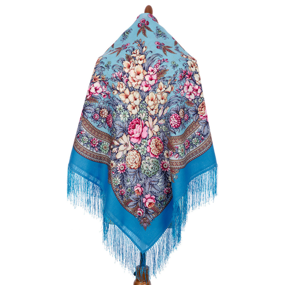 Shop Woolen Scarves with Silk Fringe 125x125 cm Платок «Златые дни» online at Skazka.site | Eligible for fast shipping and free returns. Платок «Златые дни»