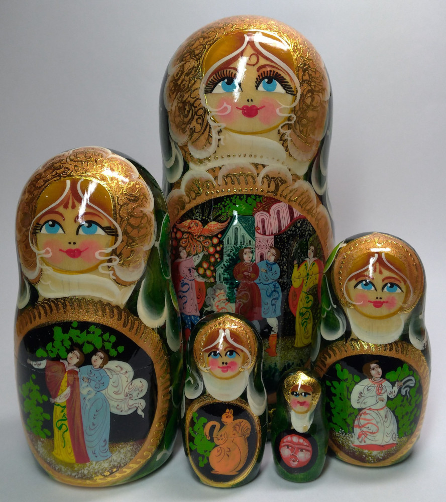 Shop Exclusive Nesting Dolls 180 mm Firebird Fairytale handpainted Wooden Matryoshka Doll 5 pcs (by Valery Crafts) online at Skazka.site | Eligible for fast shipping and free returns. 180 mm Firebird Fairytale handpainted Wooden Matryoshka Doll 5 pcs (by Valery Crafts)