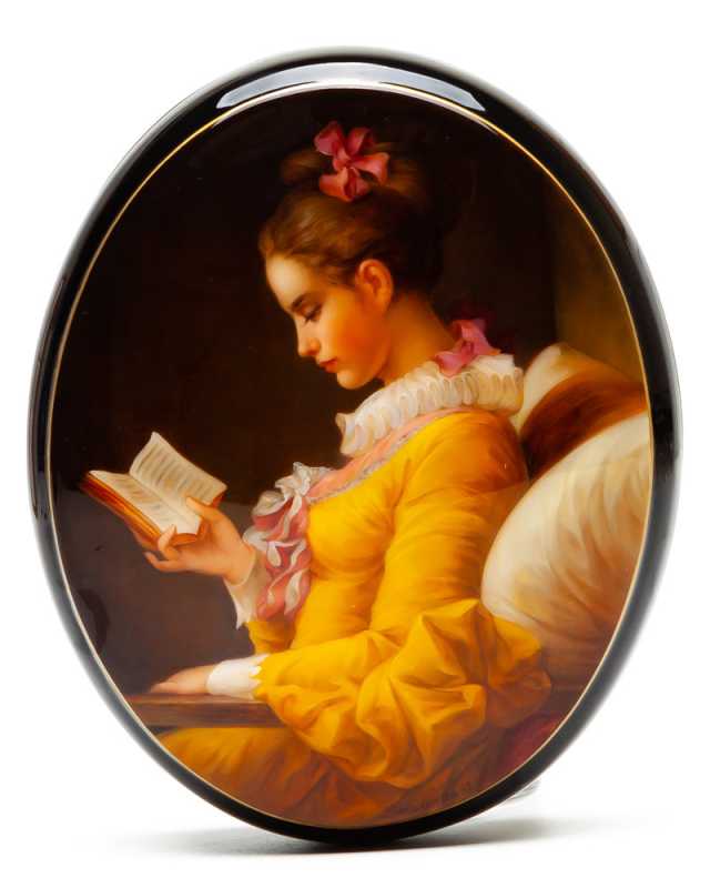 130x105mm Maiden Portrait Hand Painted Jewellery Box (by Alexander G Studio)