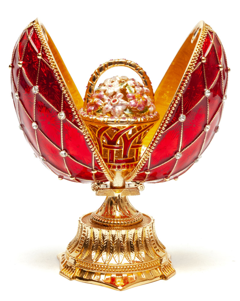 115 mm Red Easter Egg with the Basket