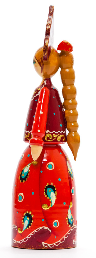 170 mm Russian Girl in Kokoshnik hand painted Wooden Doll (by Summer Shine)