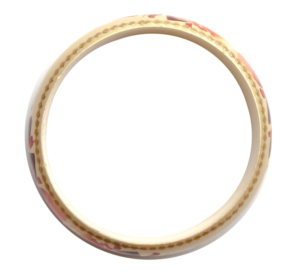 80x20 mm Zhostovo Hand Painted Bracelet (by Lada Workshop)
