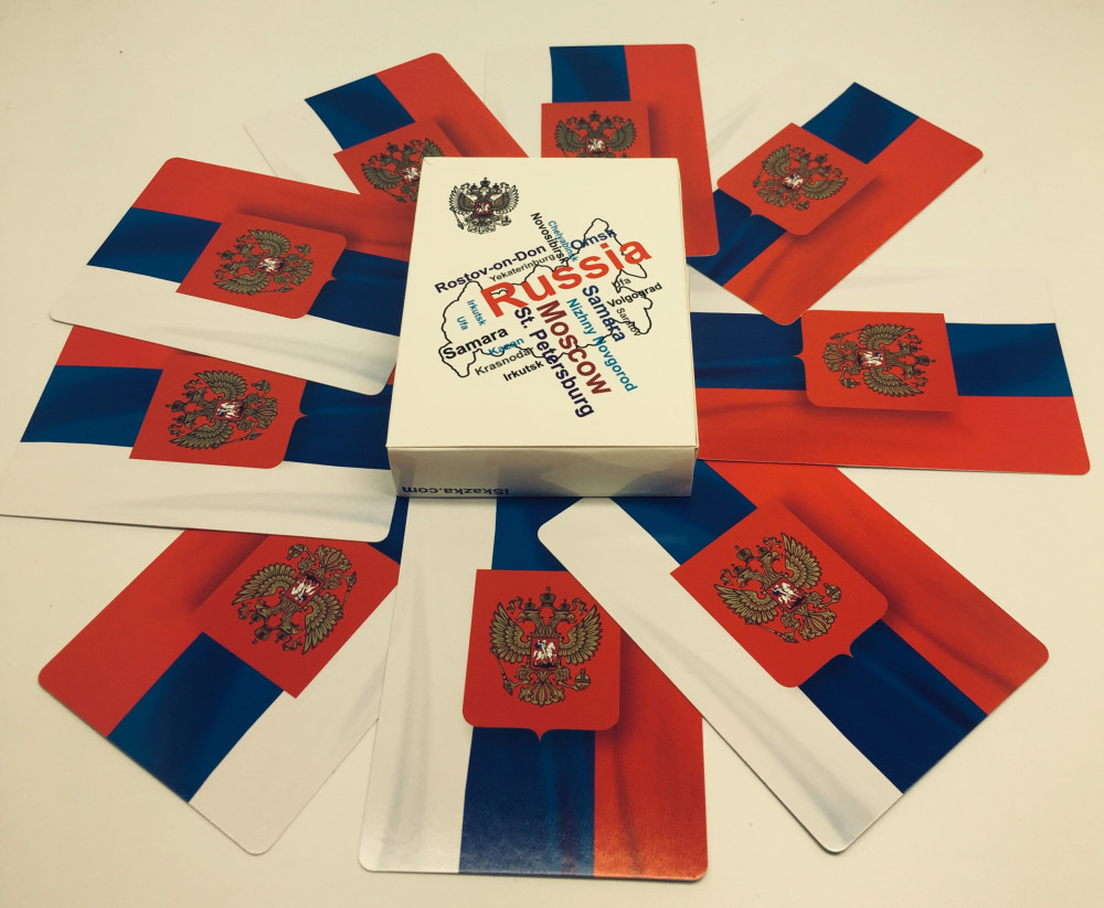 Russia Map Playing Cards