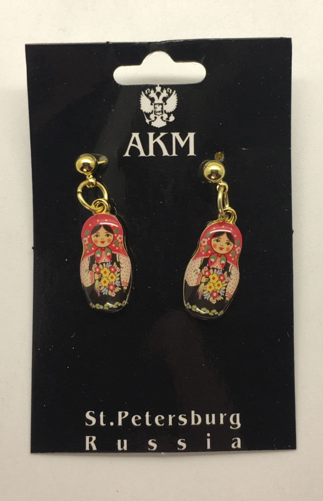 Russian Matryoshka Earrings