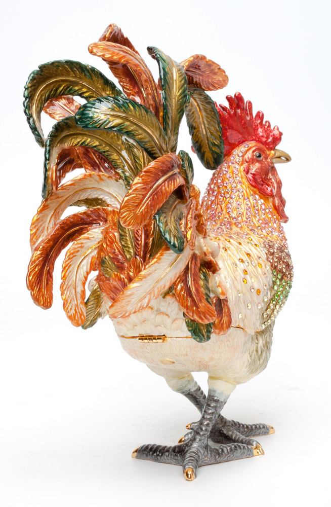 200 mm Cockerel Jewellery Box