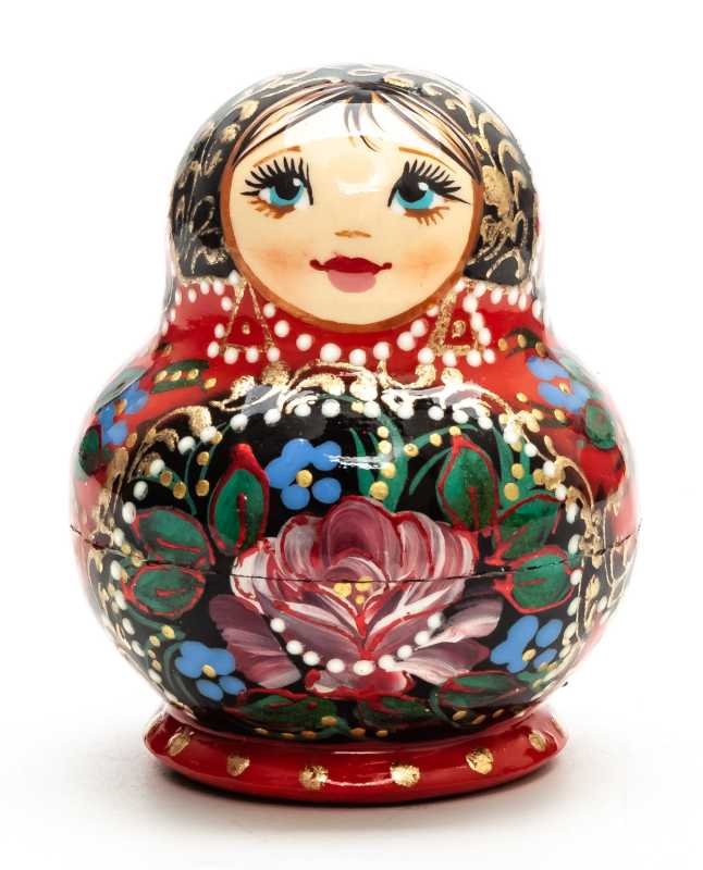 55 mm Matryoshka with Flowers 5pcs (by A Studio)