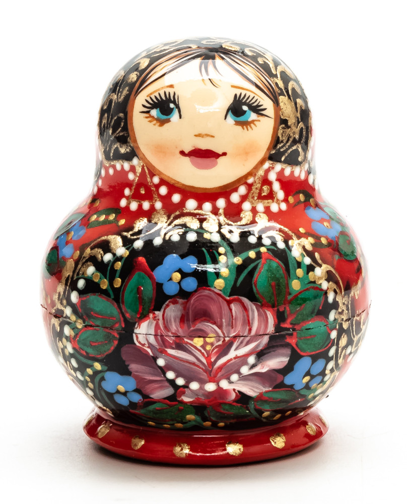 55 mm Matryoshka with Flowers 5pcs (by A Studio)
