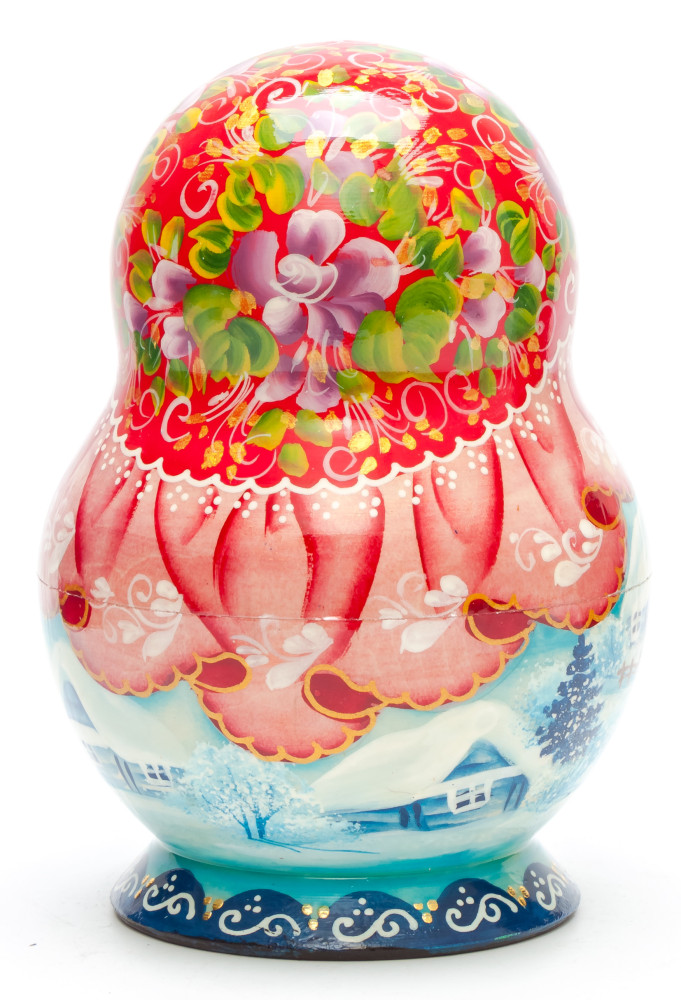 Shop Exclusive Nesting Dolls 140mm Russian Winter hand painted Matryoshka round doll 10pcs online at Skazka.site | Eligible for fast shipping and free returns. 140mm Russian Winter hand painted Matryoshka round doll 10pcs