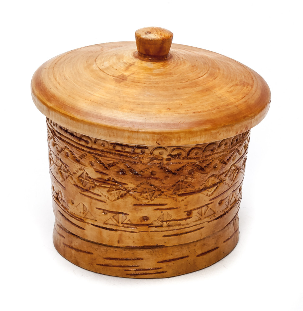 100x100 mm hand made birch Sugar Cellar (by Maxim Birch)
