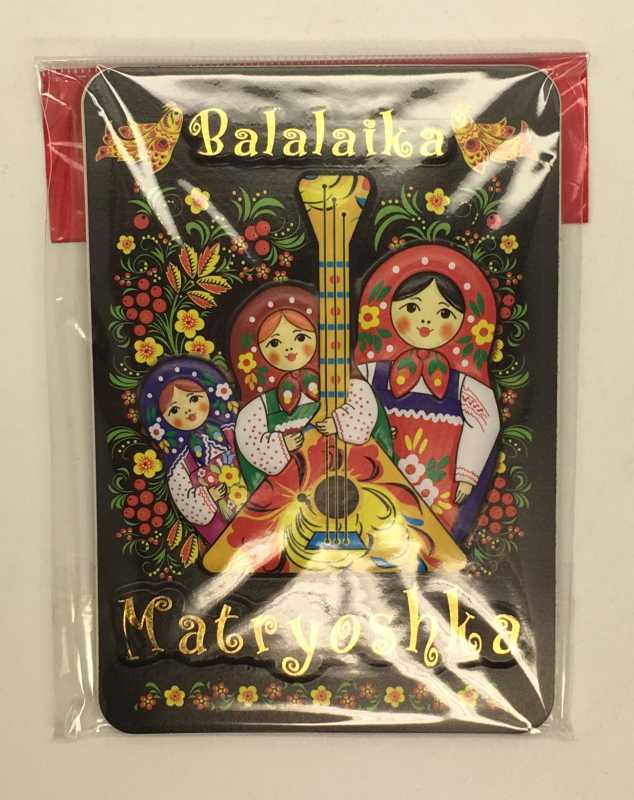 Matryoshka Balalaika Fridge Magnet