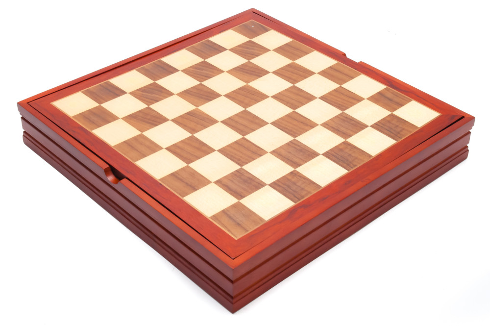 370x370 mm Medieval Knights handpainted figures on wooden Chess Board (by Fyodor Chess Studio)