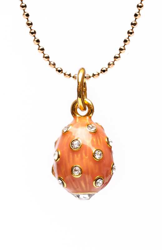 Nut Pink Black Egg Pendant
