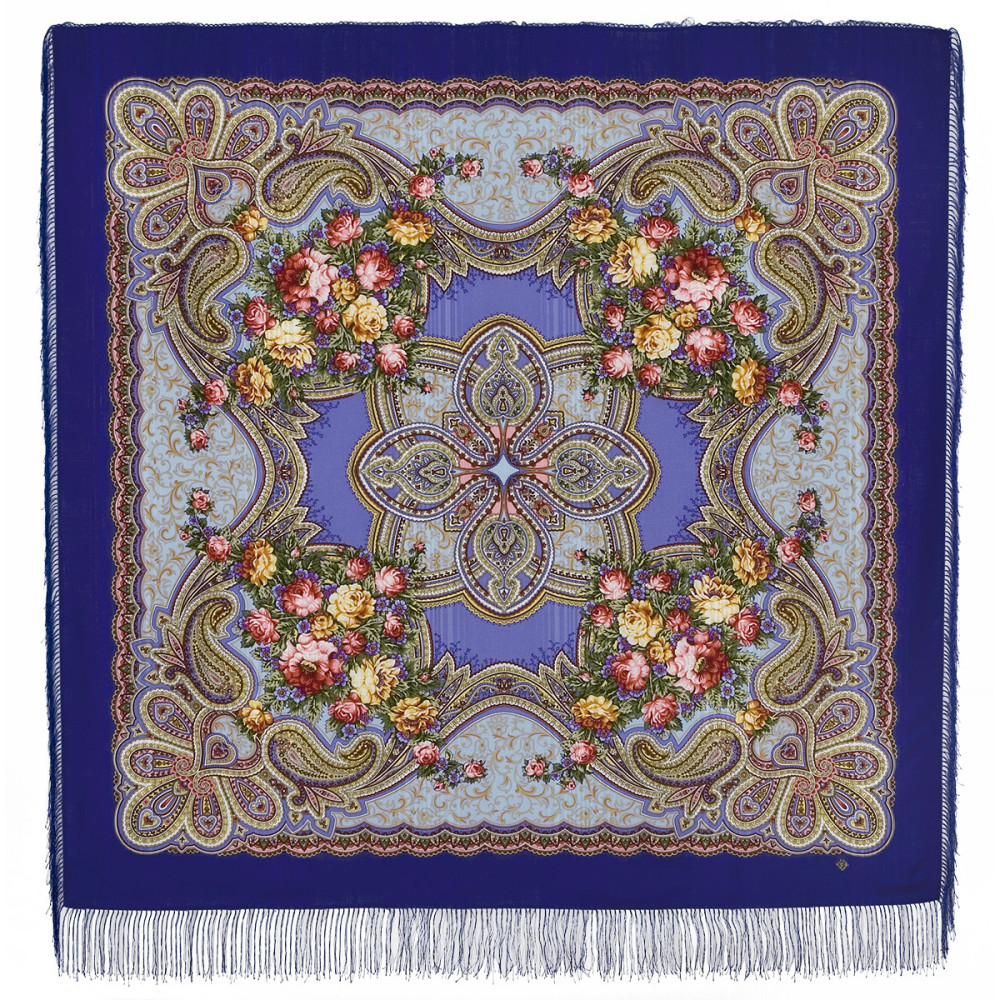 Shop Woolen Scarves with Warp and Silk Fringe 146x146 cm Платок «Любви желанная пора» online at Skazka.site | Eligible for fast shipping and free returns. Платок «Любви желанная пора»