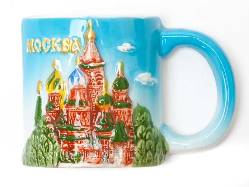 Moscow Attractions Ceramic Magnet