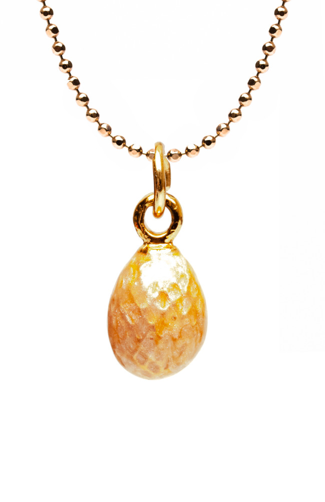 Little Water Drop Pink Egg Pendant
