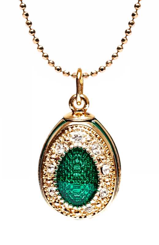 Oval Green Egg Pendant