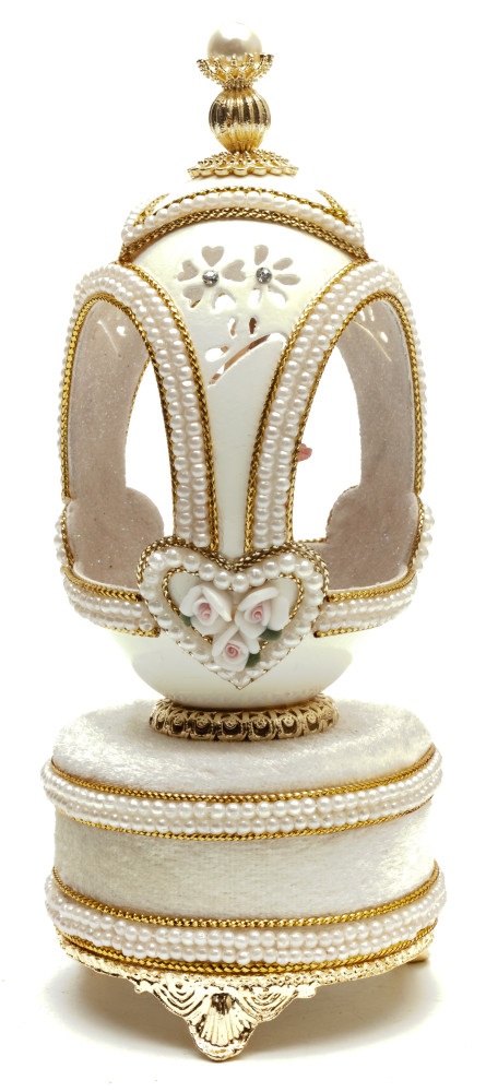 140 mm The Ballerina Goose Shell Easter Music Egg