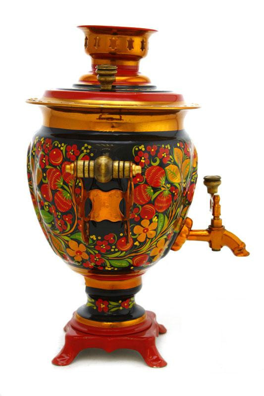 Strawberries Hand Painted Electric Samovar Kettle