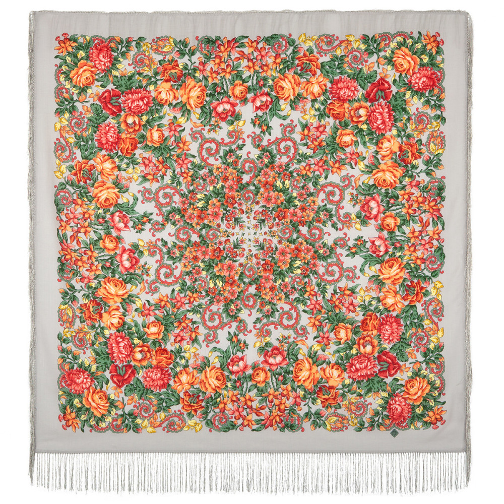 Shop Woolen Scarves with Silk Fringe 125x125 cm Платок «Утомлённое солнце» online at Skazka.site | Eligible for fast shipping and free returns. Платок «Утомлённое солнце»