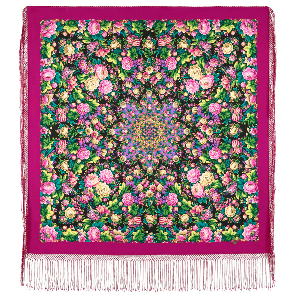 Shop Thick Woolen Fabric Shawls with Silk Fringe 148x148 cm Шаль «Диво дивное» online at Skazka.site | Eligible for fast shipping and free returns. Шаль «Диво дивное»