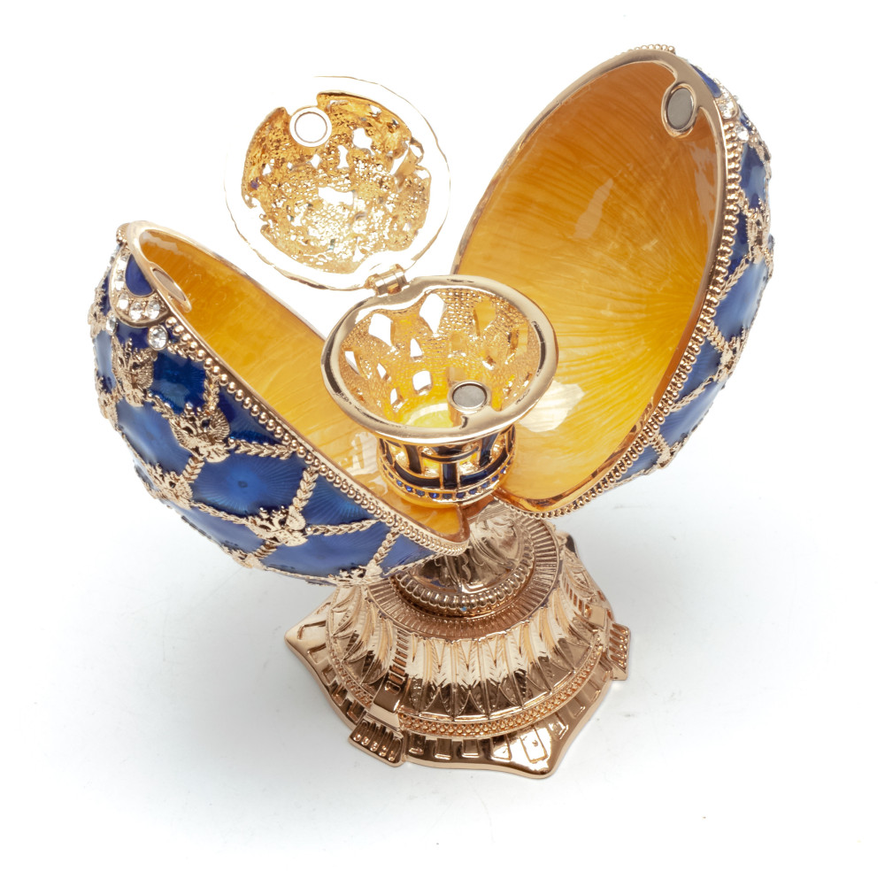 110 mm Blue Easter Egg with the Basket