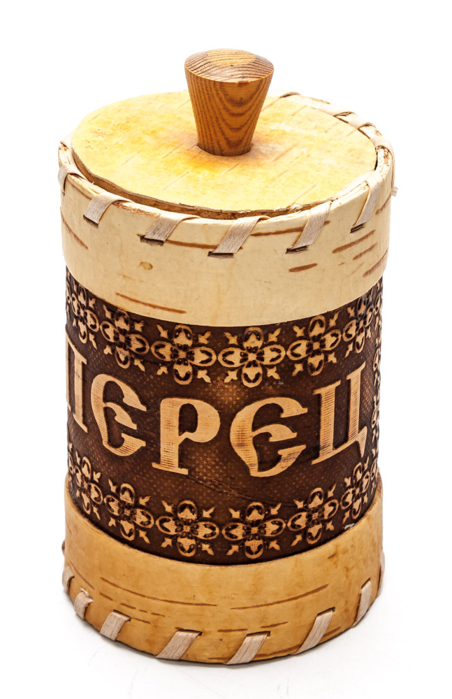 65x115 mm hand made birch Pepper Cellar (by Maxim Birch)