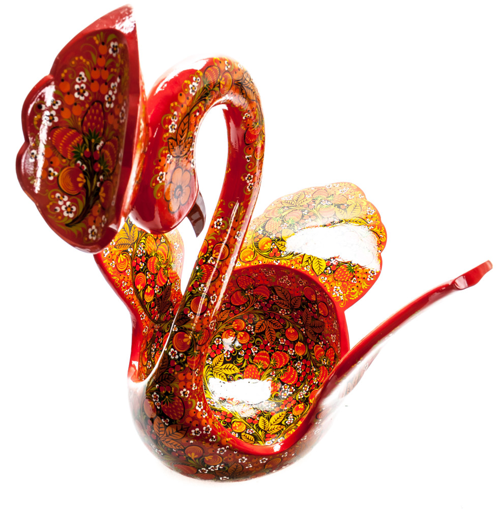 425x450 mm Duck Khokhloma hand painted wooden Ladle for Wine