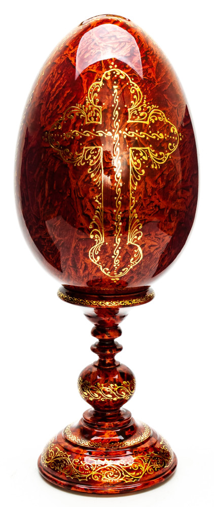 340 mm John the Apostle hand painted on wooden egg (by Hamlet Crafts)