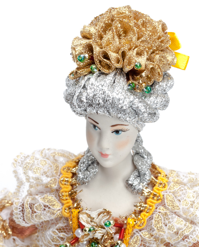 Russian Princess hand made Porcelain Doll in a Party Dress - 11 Inches (by Le Russe)
