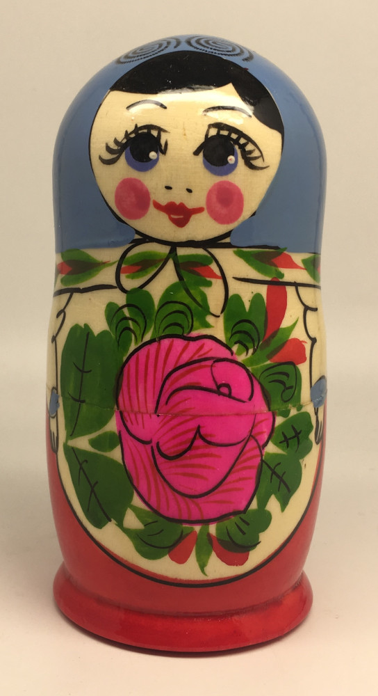 U Semenovskaya Hand Painted Matryoshka Doll 6 pcs