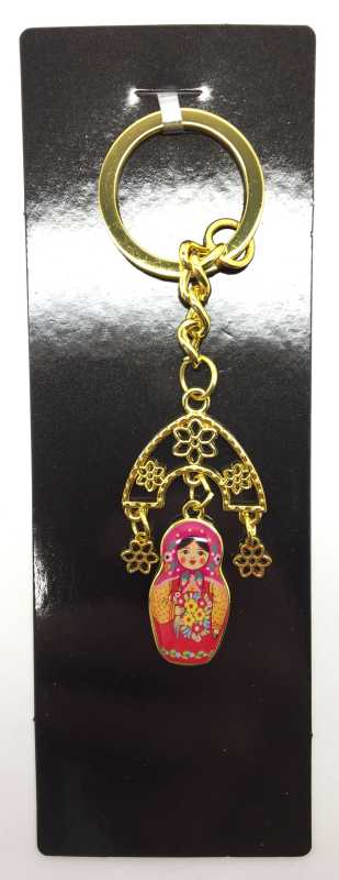 Russian Matryoshka with Ear Rings Key Chain (by AKM Gifts)