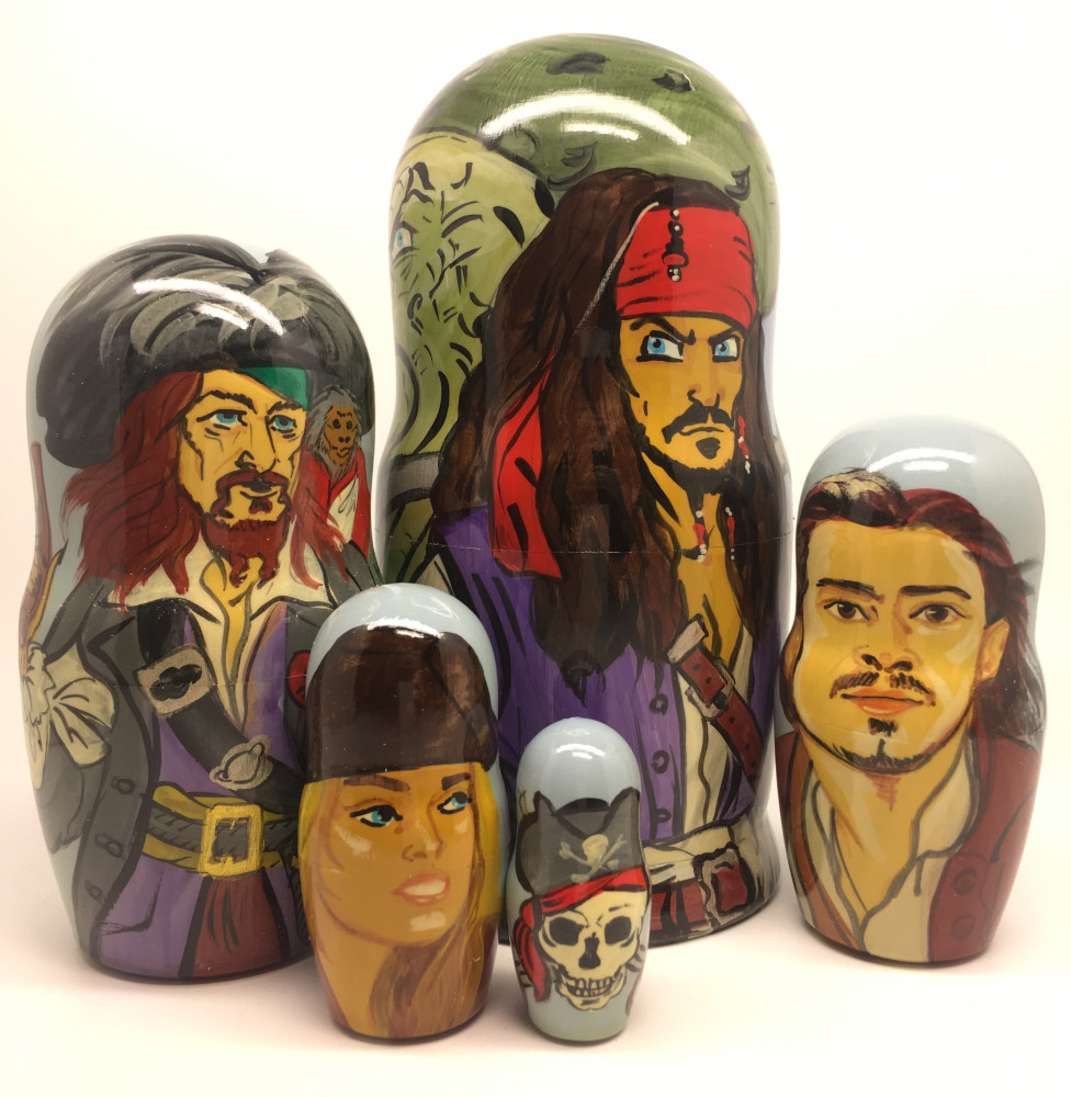 Pirates of the Caribbean Matryoshka Doll 5pcs