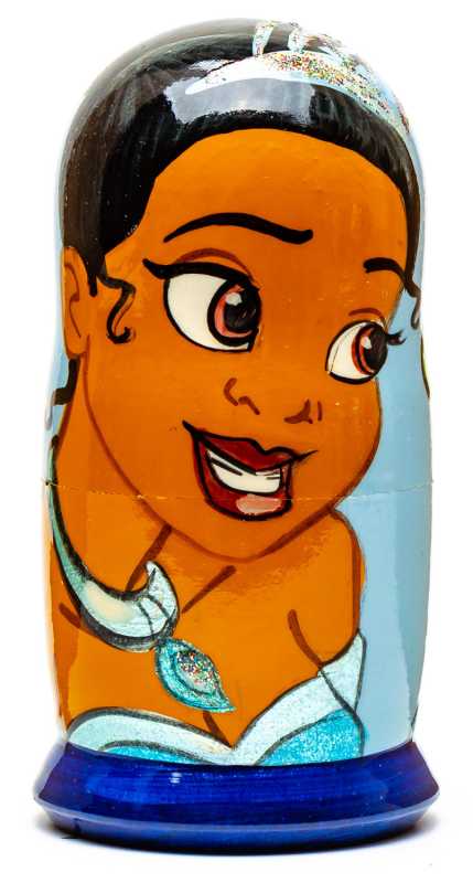 110mm The Princess Hand Painted Matryoshka Doll 5 pcs (by Konstantin Crafts)