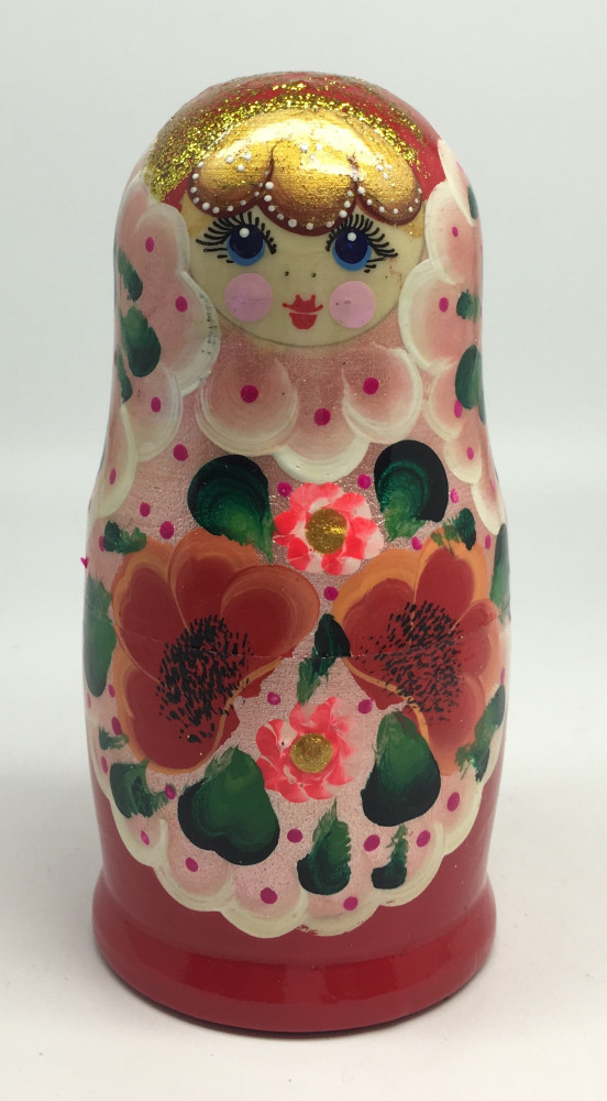 120 mm Maidan Art Hand Painted Matryoshka Doll 5 pcs (by Oleg Crafts)