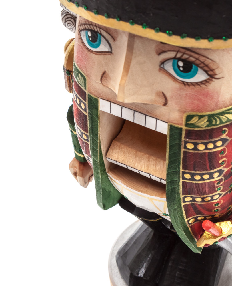 290 mm Nutcraker Hand Carved and Painted Wooden Figurine with Saber (be Sergey Christmas Workshop)