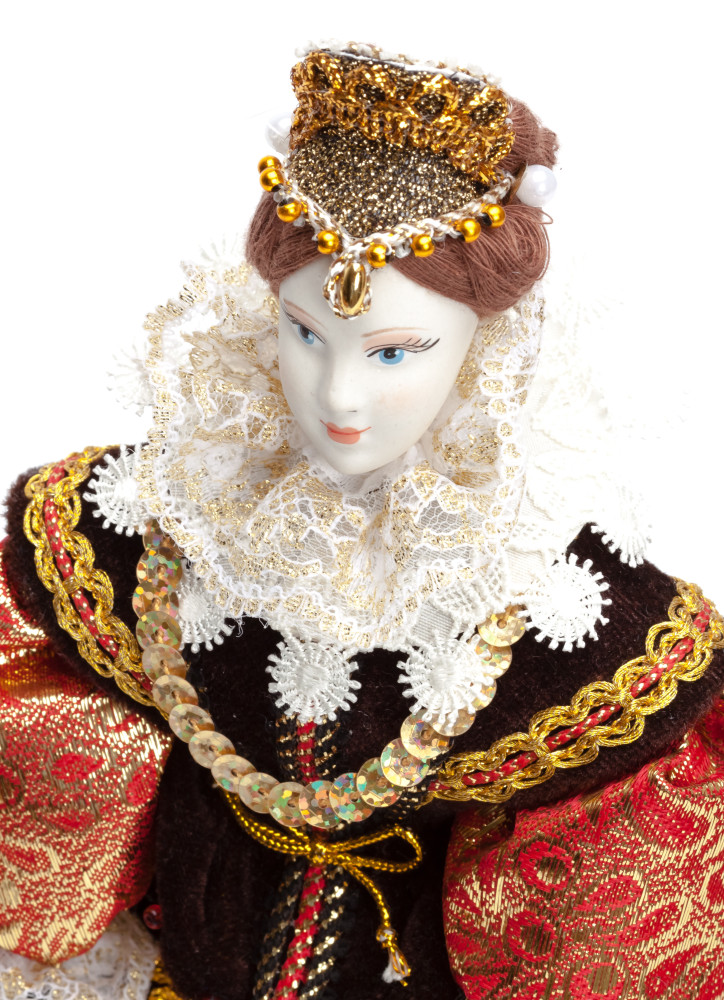 Spanish Girl hand made Porcelain Doll - 11 Inches (by Le Russe)
