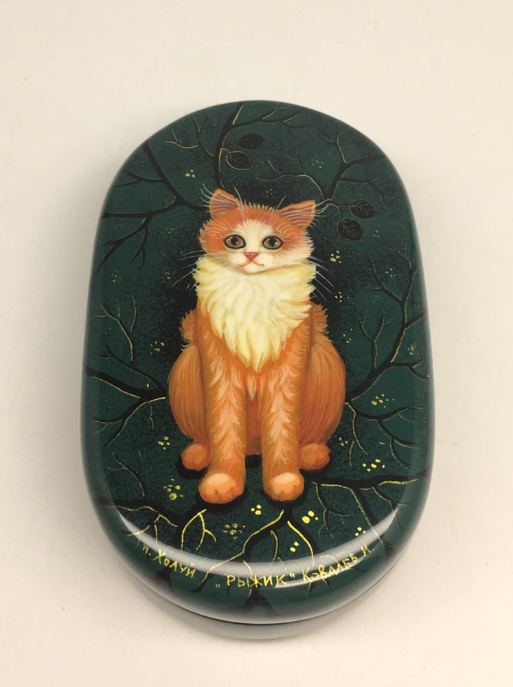 Cat Lacquered Box from Kholui